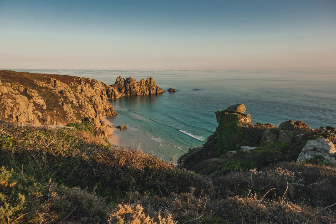 A Beautiful Section Of The Cornwall Coast During Golden Hour Bfca
